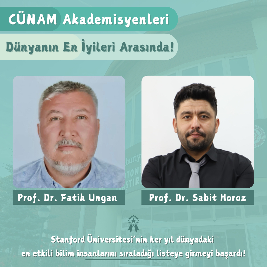 CÜNAM Akademisyenleri Dünyanın En İyileri Arasında!