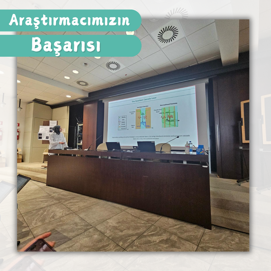 Merkezimiz araştırmacılarından Merve Nur KOÇAK İtalya’nın Pisa şehrinde 19-23 Mayıs tarihleri arasında gerçekleşen “European Workshop on Innovative and Advanced Epitaxy” başlıklı çalıştayda sunum yaptı.