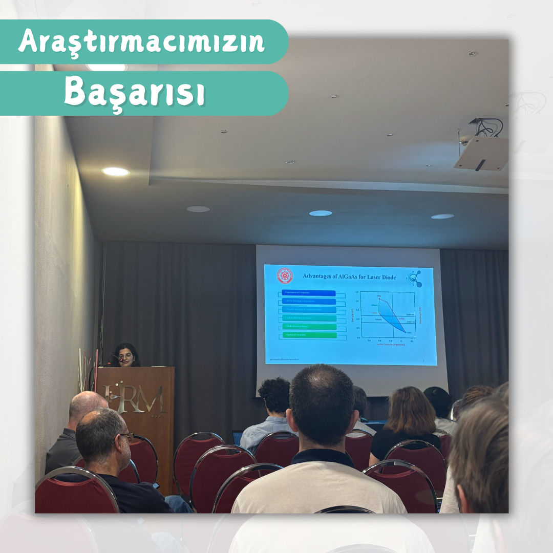 Merkezimiz araştırmacılarından Gamze YOLCU İtalya’nın Pisa şehrinde 19-23 Mayıs tarihleri arasında gerçekleşen “European Workshop on Innovative and Advanced Epitaxy” başlıklı çalıştayda sunum yaptı.