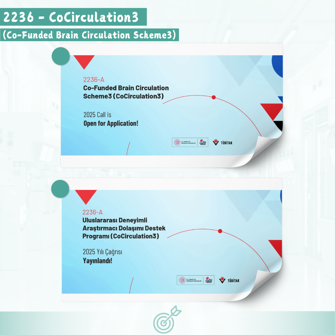 2236-A Uluslararası Deneyimli Araştırmacı Dolaşımı Destek Programı (CoCirculation3) | 2025 Yılı Çağrısı Yayınladı