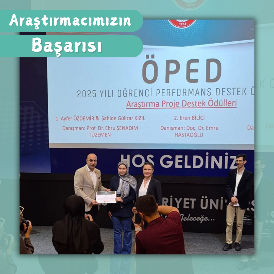 The success of our center’s researcher, Prof. Dr. Ebru Şenadım TÜZEMEN