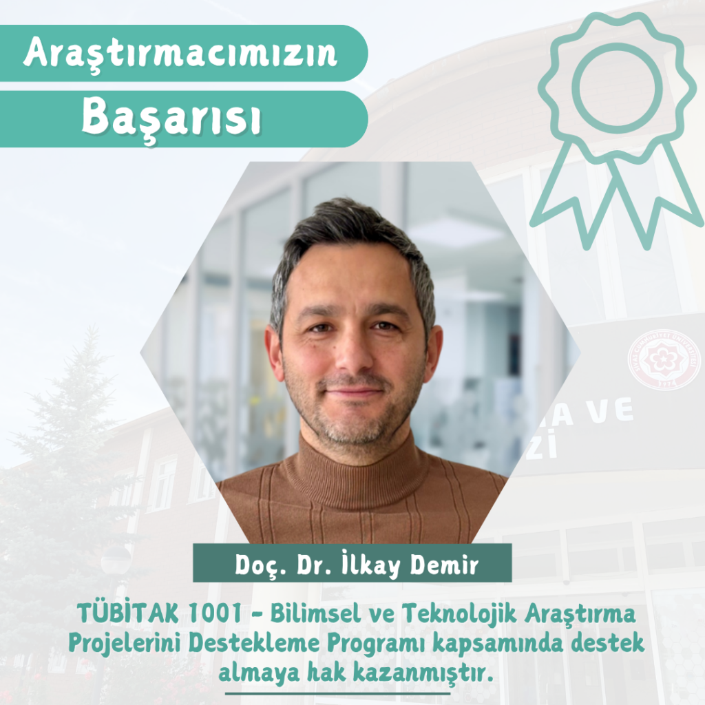 The project titled “Design, Epitaxial Growth, and Device Fabrication of a Graded 88x nm Laser Diode for Nd:YAG Solid-State Laser Applications,” led by our Center Director, Assoc. Prof. Dr. İlkay Demir, has been awarded funding.