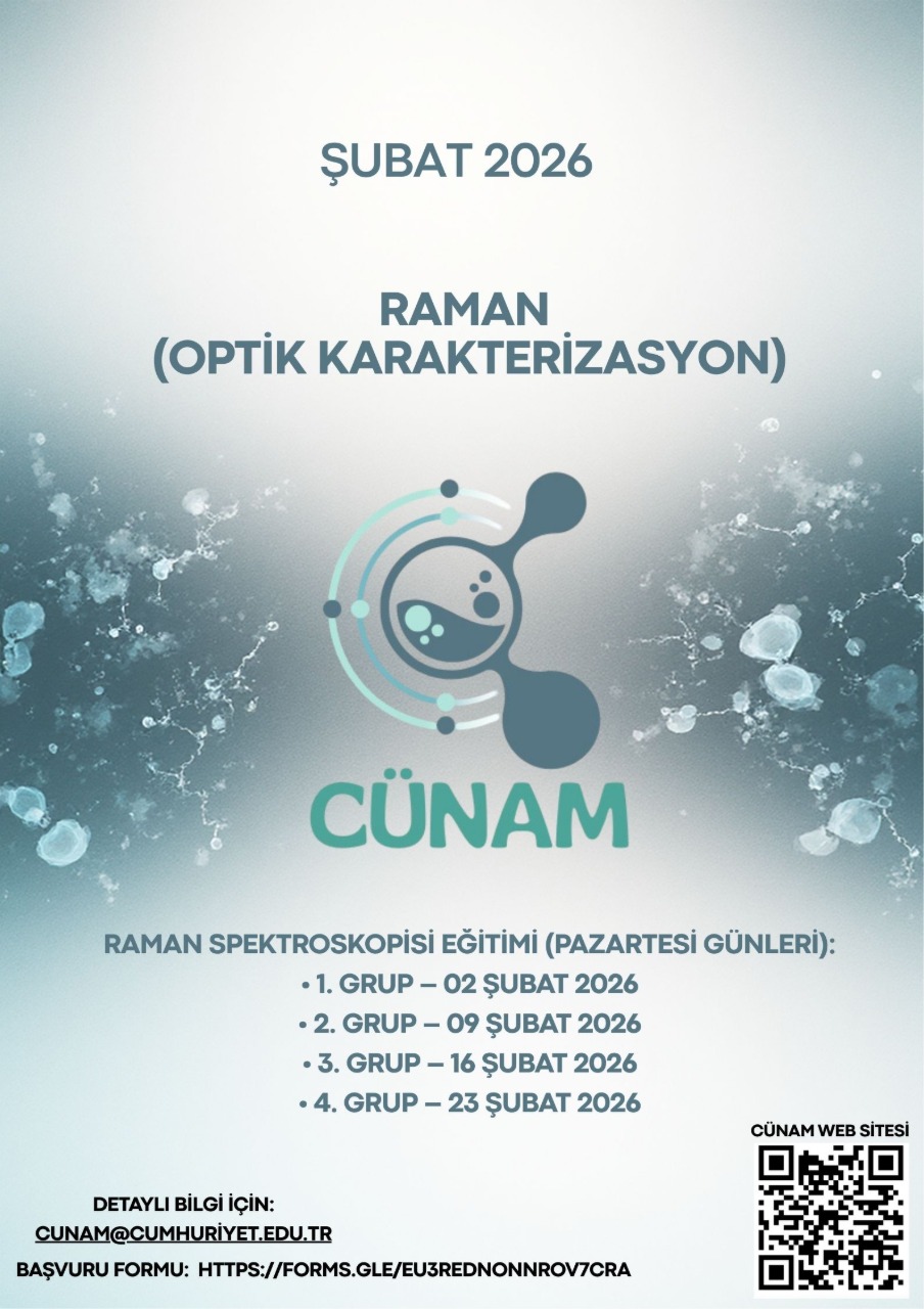 CÜNAM Cihaz Eğitim ve Sertifikasyon Süreci – PL ve Raman Spektroskopisi Eğitimi – Tarih Seçimi ve Kayıt Süreci Başladı!