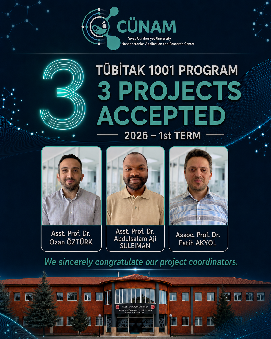 Significant TÜBİTAK 1001 Achievement by CÜNAM